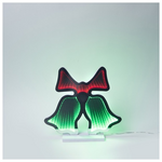 Καμπανες 29x27cm, Διακοσμητικο Σχεδιο Καθρεφτης με led Ταινια, Μετασχηματιστη, 116 Led, Πρασινο & Κοκκινο Led, Προεκταση Παροχης 3m, Ip20