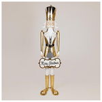 Καρυοθραυστης με Πινακιδα, Μεταλλικος, Χρυσος, 27.30x27.95x165cm