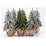 Display Box, Δεντρακια με Λινατσα, 3 Σχεδια, 6τμχ, 36cm