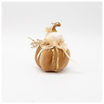 Βελουδινη Κολοκυθα, Διπλη, Λευκη Μοκα, 9x13cm