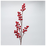 Κλαδι Πλουμιστο με Κοκκινα Berries, 70cm
