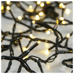 Διχτυ, 120 led 3mm, 31v, Επεκταση ωσ 3, με Μετασχηματιστη, Προεκταση Παροχης 300cm, Πρασινο Καλωδιο,θερμο Λευκο Led,40x300cm,ιρ44