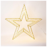 Αστερι Φωτιζομενο 70cm, 1680 Led, 31v Μετασχηματιστη, Timer, Μπρονζε Μεταλλικος Σκελετος, Μπρονζε Χαλκινο Καλωδιο, Θερμο Led, Προεκταση Παροχης 5m, Ip44