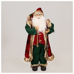 Αη Βασιλης με Κοκκινη Καρο Καπα, 90cm