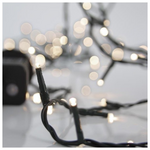 Σειρα, 400 led 3mm, 31v Μετασχηματιστη, 8 Προγραμματα & Μνημη, Πρασινο pvc Καλωδιο, Απαλο Λευκο Led, ανα 5cm, Προεκταση Παροχης 3m, Ιρ44