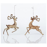 Ταρανδος Ακρυλικος, Σαμπανι, 2 Σχεδια, 14,5x14cm