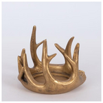 Διακοσμητικο Κηροπηγιο με Χρυσα Κερατα, 9.5x12cm