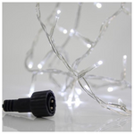 Σειρα, 100 led 3mm, 31v Μετασχηματιστη, 4 Επεκτασεις εωσ 3 Σετ, Διαφανο pvc Καλωδιο, Λευκο Led, ανα 5cm, Προεκταση Παροχης 3m, Ιp44