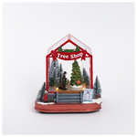 Καταστημα Δεντρων, με φωσ και Κινηση, Μπαταριας, 16.5x14.5x17.5cm