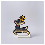 Ελαφι 26x32cm, Διακοσμητικο Σχεδιο Καθρεφτης με led Ταινια, Μετασχηματιστη, 108 Led, Πολυχρωμο Led, Προεκταση Παροχης 3m, Ip20