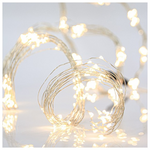 Χταποδι, 400 Mini Led, 4,5v Μετασχηματιστη, Ασημι Χαλκino Kaλωδιο, Θερμο Λευκο Led, ana 10cm, (16 Lines x 25led), Προεκταση Παροχης 5m, Ιρ44