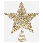 Κορυφη Δεντρου με Χρυσο Νημα και Ιριδιζοντα Αστερακια, 20x24.5cm