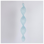 Σταλακτιτης Ακρυλικος, Σπιραλ, Γαλαζιο, Παγωμενο, με Γκλιτερ, 30cm