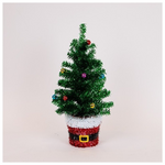 Δεντρακι Στολισμενο με Βαση αη Βασιλης, Πρασινο, 45cm