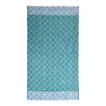 Ble Πετσετα Θαλασσης Διπλης Οψης Μπλε/λευκο/πρασινο 100x180 (100% Cotton)