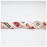 Κορδελα Λευκη με Καρυοθραυστη, 6.30cm, 10m