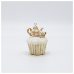 Στολιδι Πολυρεζιν, Cupcake με Τσαγιερα, Σαμπανι, 5x7cm