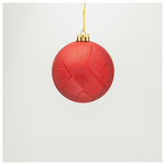 Πλαστικη Μπαλα, Κοκκινη με εφε Πλεξης, σετ 6τμχ, 8cm