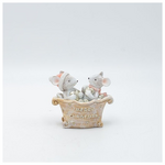 Διακοσμητικο Πολυρεζιν, Ποντικακια σε Μπανιερα, 9x7cm