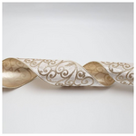 Κορδελα Πολυτελειας, Μπεζ  Βελουδο με Σαμπανι Λεπτομερειες, 914x10cm