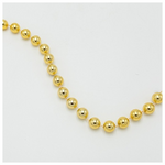 Αλυσιδα με Χρυσες Περλες, 14mm, 270cm