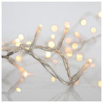 Βροχη, 180 led 3mm, 31v Μετασχηματιστη, Σταθερο, Διαφανο pvc Καλωδιο, Θερμο Λευκο Led, (H52 x W585cm, 7/2/6/3), Προεκταση Παροχης 3m, Ip44