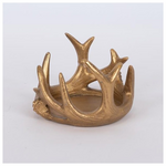 Διακοσμητικο Κηροπηγιο με Χρυσα Κερατα, 7x10cm