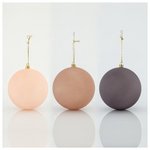 Μπαλα Πλαστικη, μωβ ματ Παλ, σετ 6τμχ, 10cm