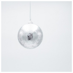 Μπαλα, Μεταλλικο Ασημι, σετ 6τμχ, 8cm