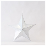 Αστερι Υφασματινο, Λευκο Ιριδιζον, 80cm