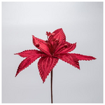 Λουλουδι Μπορντο με Διακριτικη Γραμμη Glitter, 30x20cm