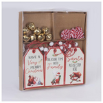 Ευχετηρια Πινακακια και Κουδουνακια, Ξυλινα, σετ 9 και 8τμχ, 1.5x17.5cm