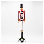 Μεταλλικος Καρυοθραυστης, Μαυρο Καρο με Κοκκινο, 110cm