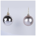 Μπαλα Πλαστικη, Σαμπανι, Γυαλιστερη και Ματ, σετ 6τμχ, 6cm (Top 120)