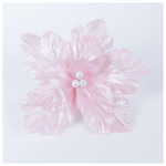 Μανωλια, ροζ Ιριδιζουσα, με Λευκες Περλες, 28cm