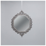 Στολιδι Κρεμαστο, Vintage Καθρεφτης, Διαμαντι Ασημι,15.5x12cm