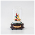 Γυαλινος Θολος, με Αλογο και Παιδακι στο Εσωτερικο Του, Μπαταριας, με Μουσικη και Κινηση, 13,5x13,5x20cm