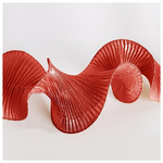 Κορδελα Σπιραλ, Κοκκινο Μεταλλικο, 5x12cm