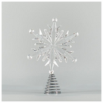 Χιονονιφαδα Ακρυλικη, Κορυφη Δεντρου, Διαφανη, 21x30,5cm