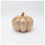 Κολοκυθα, Μεταλιζε Σκουρο Σαμπανι, με Φτερο, 12x15cm