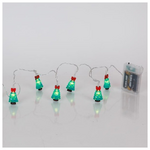 Σειρα, 10 led 5mm, Χριστουγεννιατικο Δεντρο, Μπαταριας 3xaa, Χρονοδιακοπτη, Διαφανο pvc Καλωδιο, Θερμο Λευκο Led, ανα 15cm, Προεκταση Παροχης 30cm, Ip20