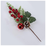 Πικακι με Κοκκινα Berries kai Κουδουνακι, 30cm