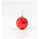 Μπαλα Πλαστικη, Κοκκινη, Περλε, σετ 6τμχ, 10cm