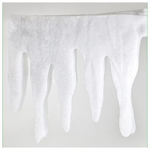 Σταλακτιτες με Ασημενια Glitter, 200cm