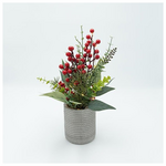 Κασπω με Χριστουγεννιατικη Διακοσμιση, Φωτιζομενο, 10x35cm