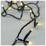 Σειρα, 20 led 5mm, Μπαταριας 3xaa, Χρονοδιακοπτη, Πρασινο pvc Καλωδιο, Θερμο Λευκο Led, ανα 10cm, Προεκταση Παροχης 50cm, Ip20