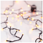 Σειρα, 240 led 3mm, 31v Μετασχηματιστη, 8 Προγραμματα & Μνημη, Μαυρο pvc Καλωδιο, Πορτοκαλι led ανα 5cm, Προεκταση Παροχης 3m, Ιρ44