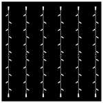 Σειρα, Diy, 30 Led, Λευκο Καλωδιο Καουτσουκ, με Επεκταση, 2 Κονεκτορες,  Λευκo Led, σετ 6τμχ, ανα 10cm, Ιρ65