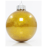 Μπαλα Πλαστικη Pet, Σαμπανι Γυαλιστερη με Glitter, σετ 2τμχ, 13cm