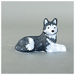 Ακρυλικο Καθιστο Χασκι, 4,5v, 50 Λευκα Led, με Μετασχηματιστη, 500cm Προεκταση Παροχης, 48x21x31,5cm, Ip44